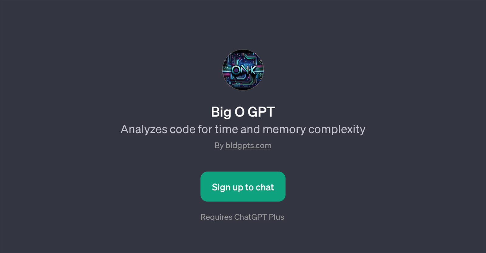 Big O GPT website