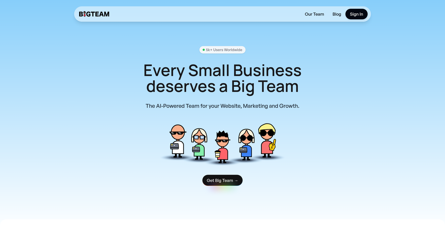 BigTeam website
