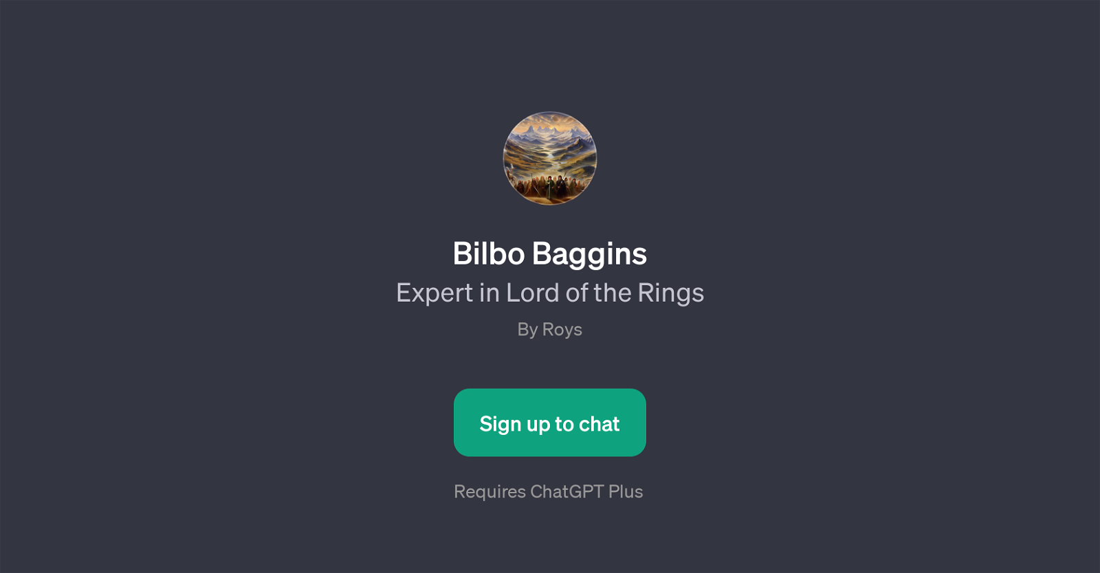 Bilbo Baggins website