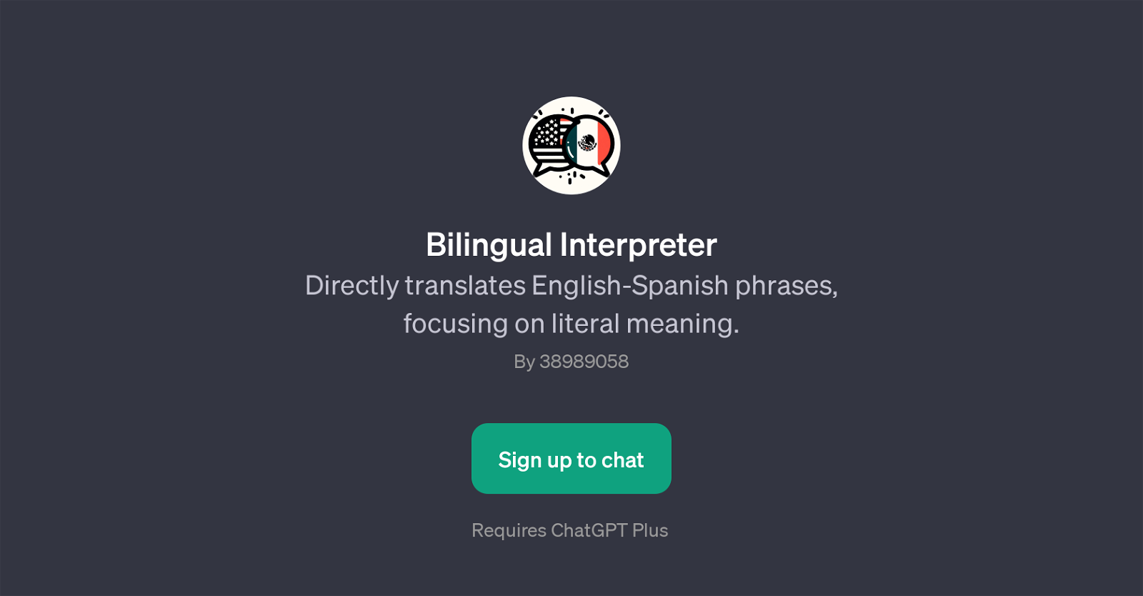 Bilingual Interpreter website