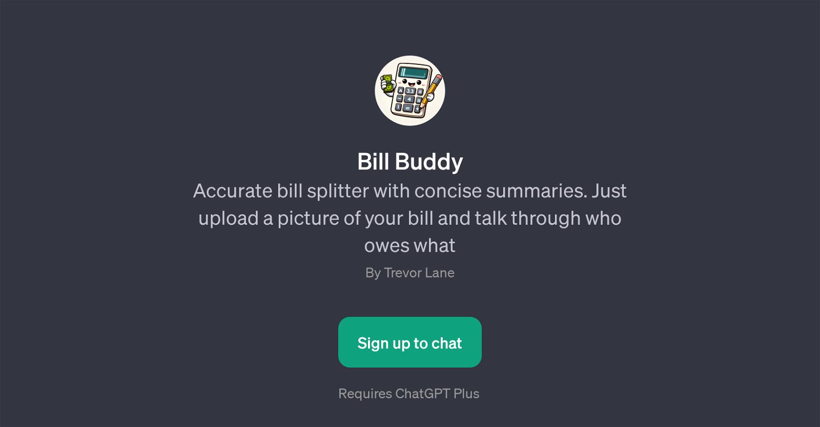 Bill Buddy website