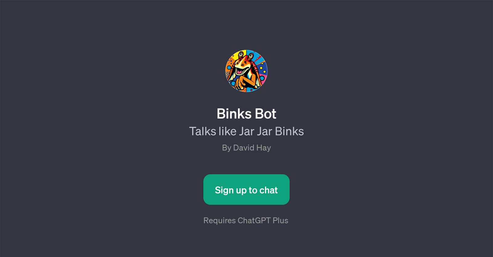 Binks Bot website