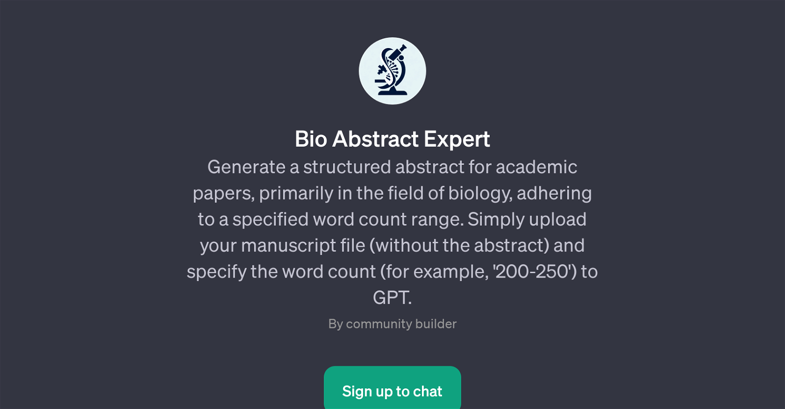 Bio Abstract Expert website