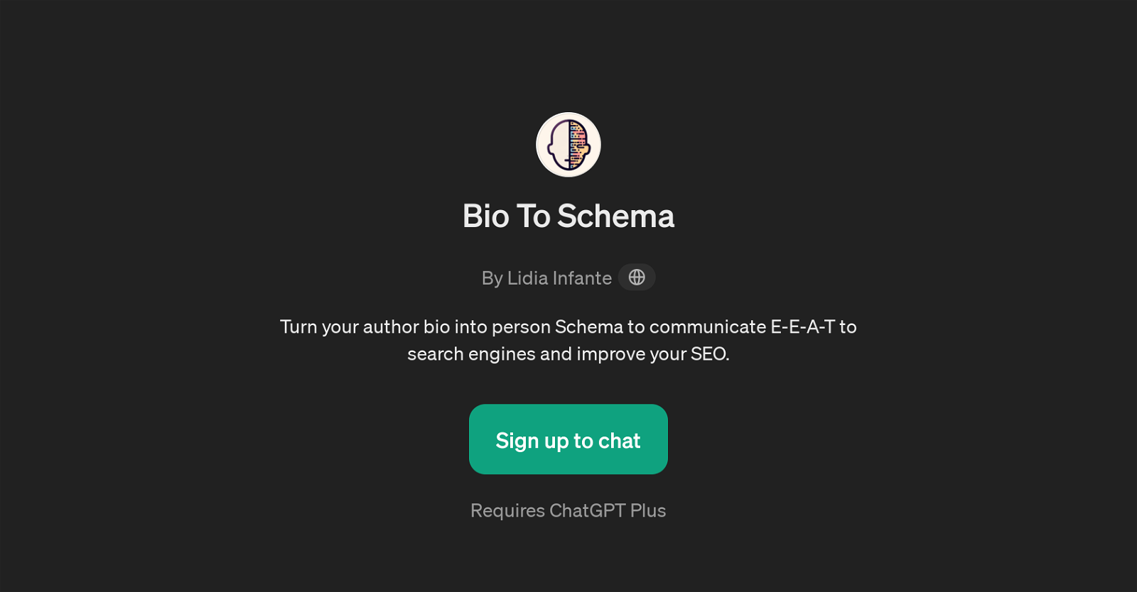 Bio To Schema website