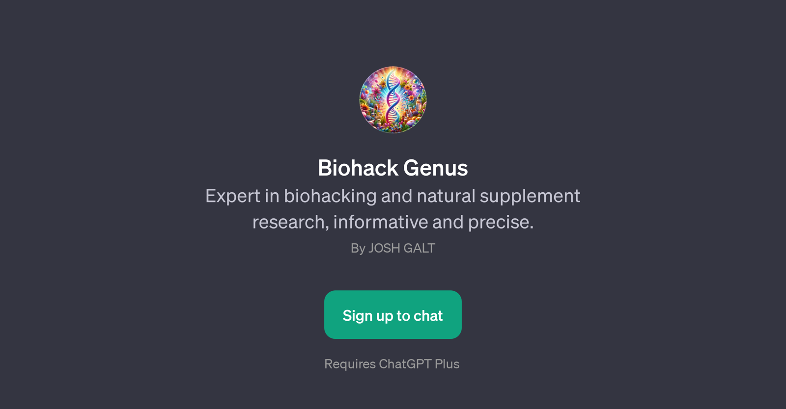 Biohack Genus website