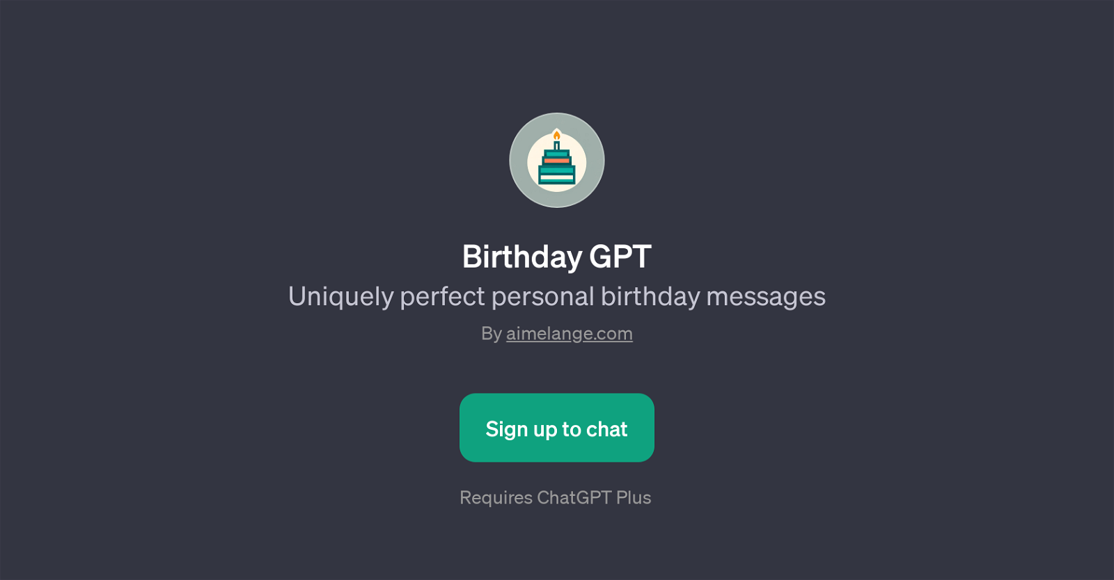 Birthday GPT website
