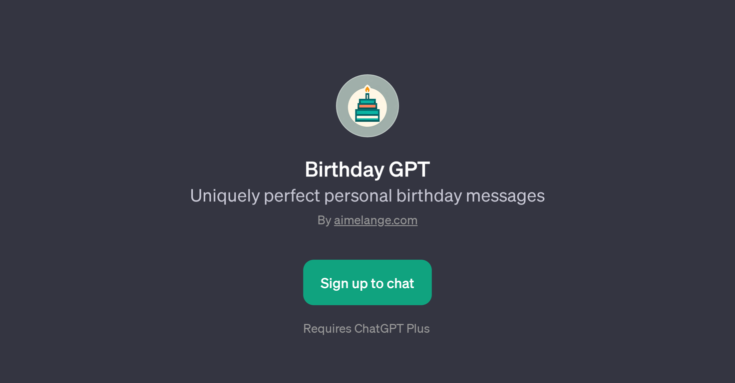 Birthday GPT website