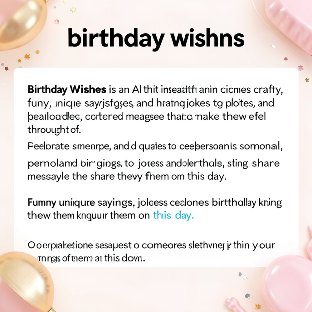 birthday wishes website