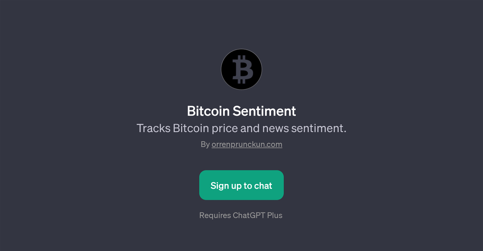 Bitcoin Sentiment website