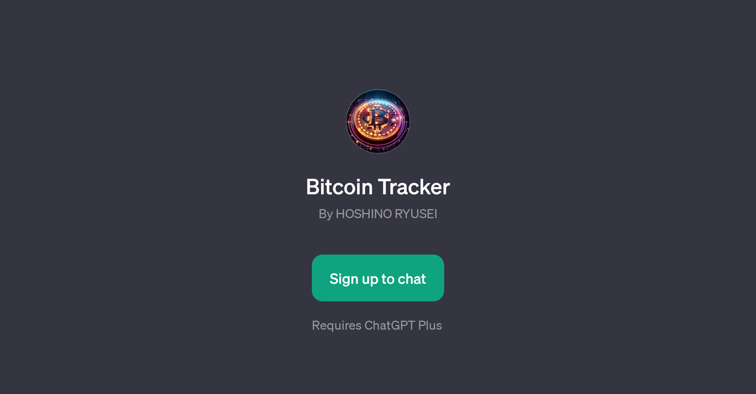 Bitcoin Tracker website