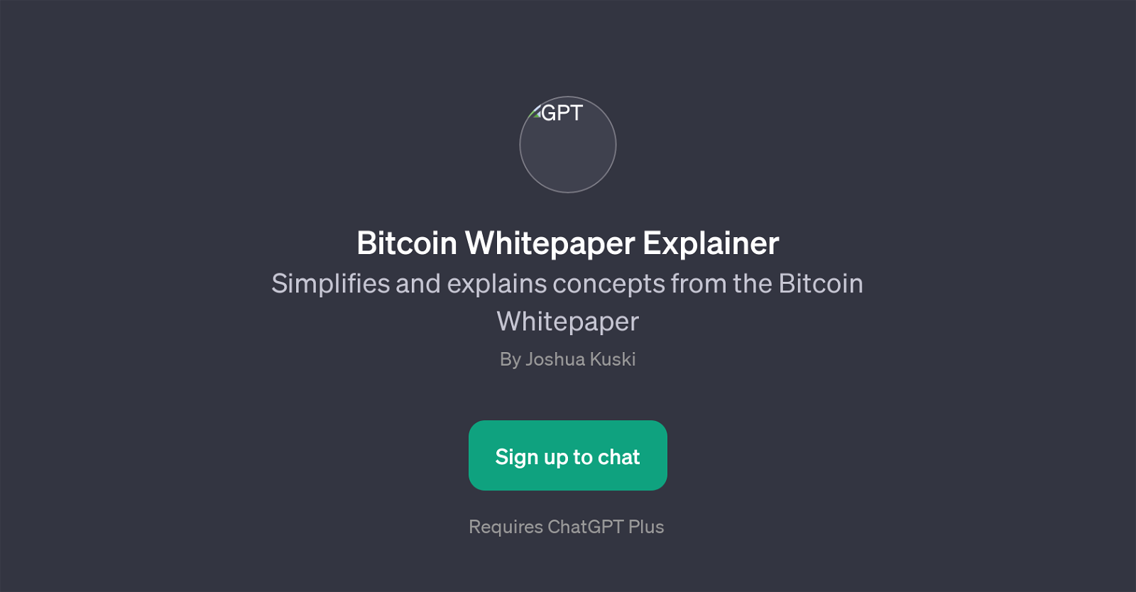 Bitcoin Whitepaper Explainer website