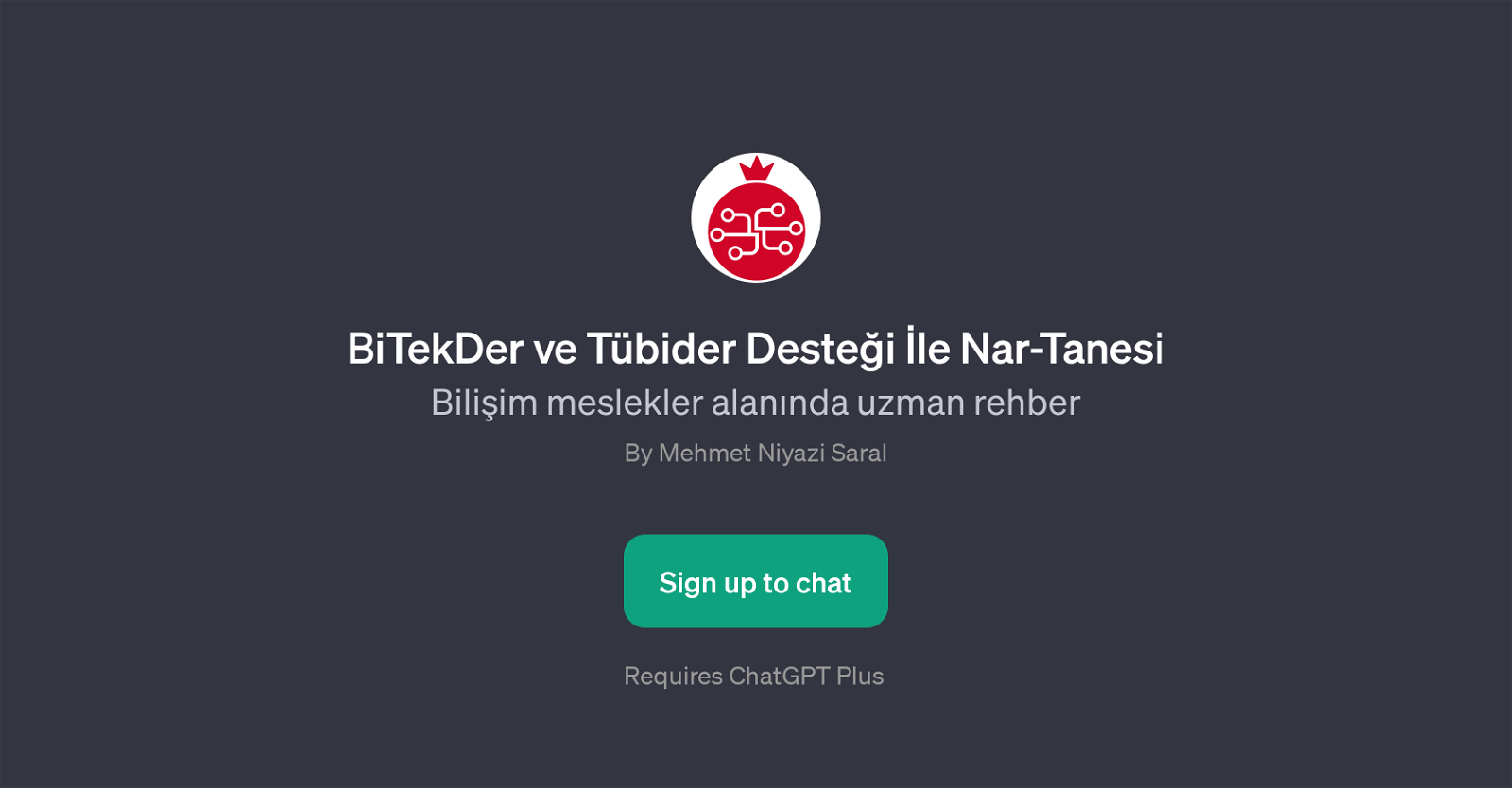 BiTekDer ve Tbider Destei le Nar-Tanesi website