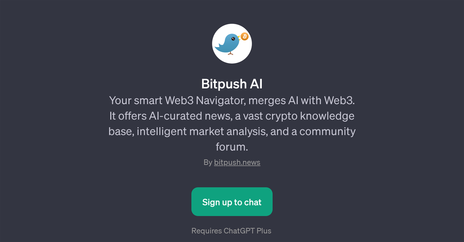 Bitpush AI website