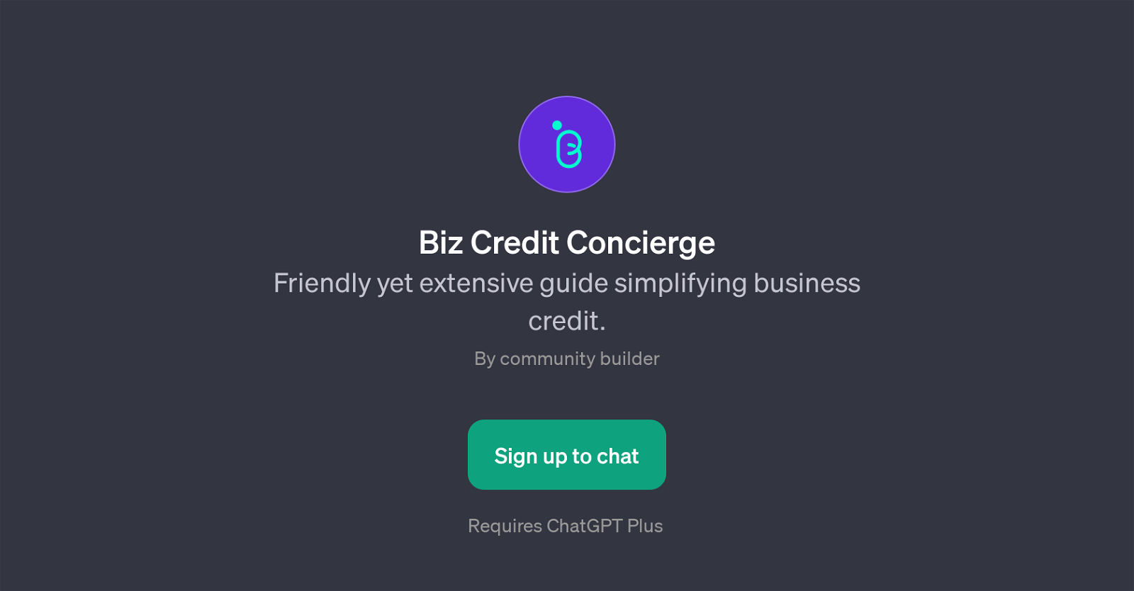 Biz Credit Concierge website