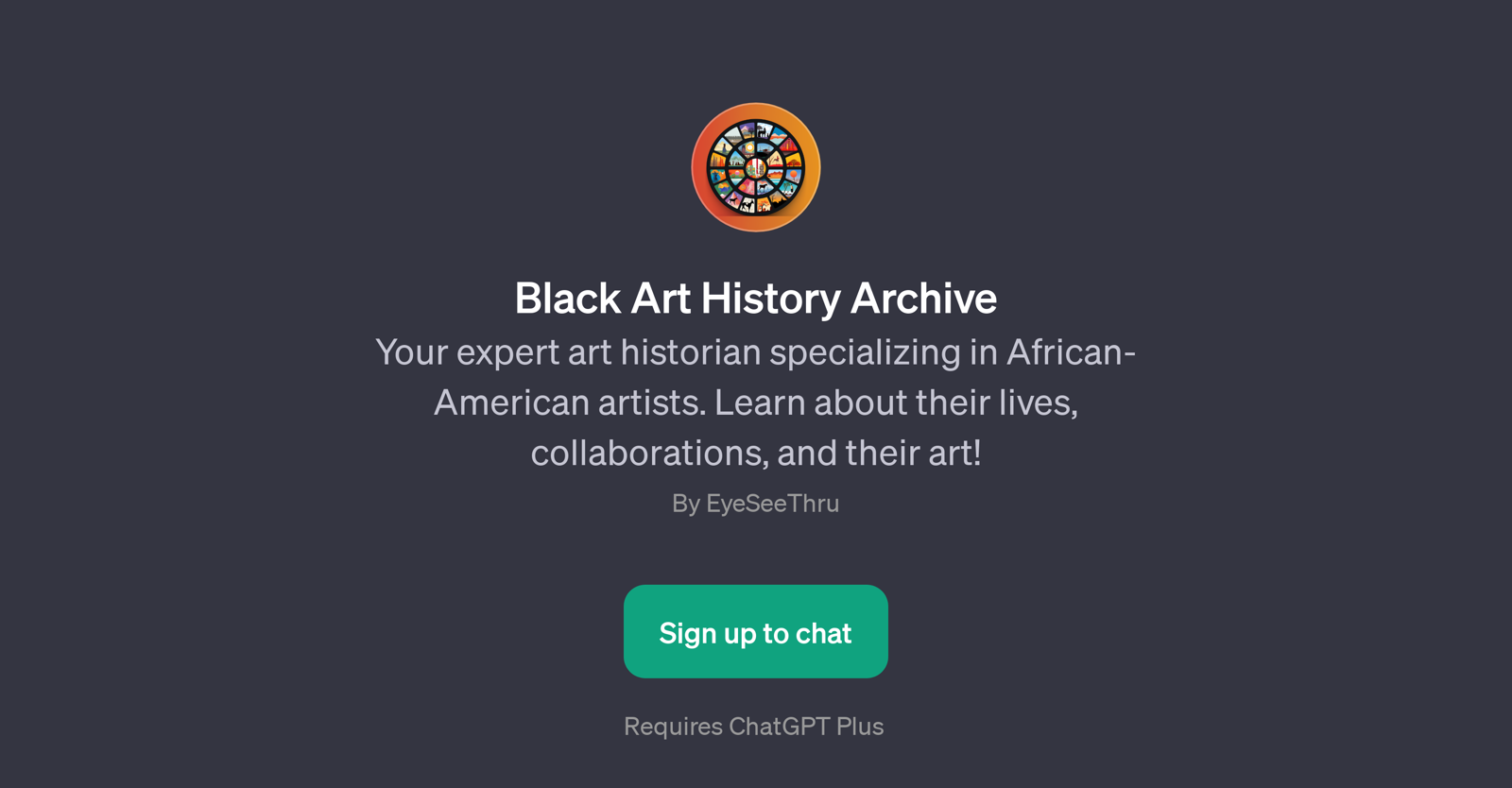 Black Art History Archive website