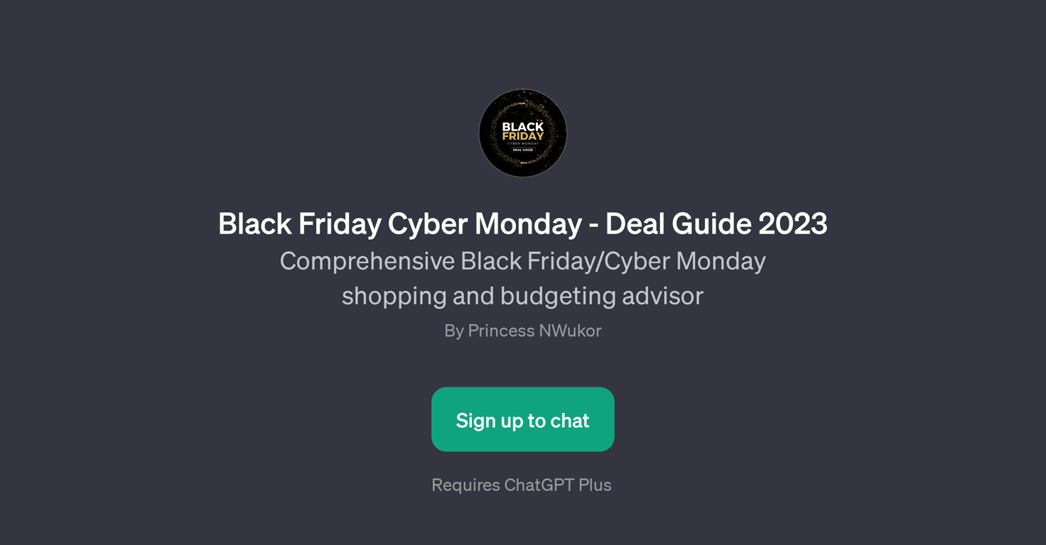 Black Friday Cyber Monday - Deal Guide 2023 website