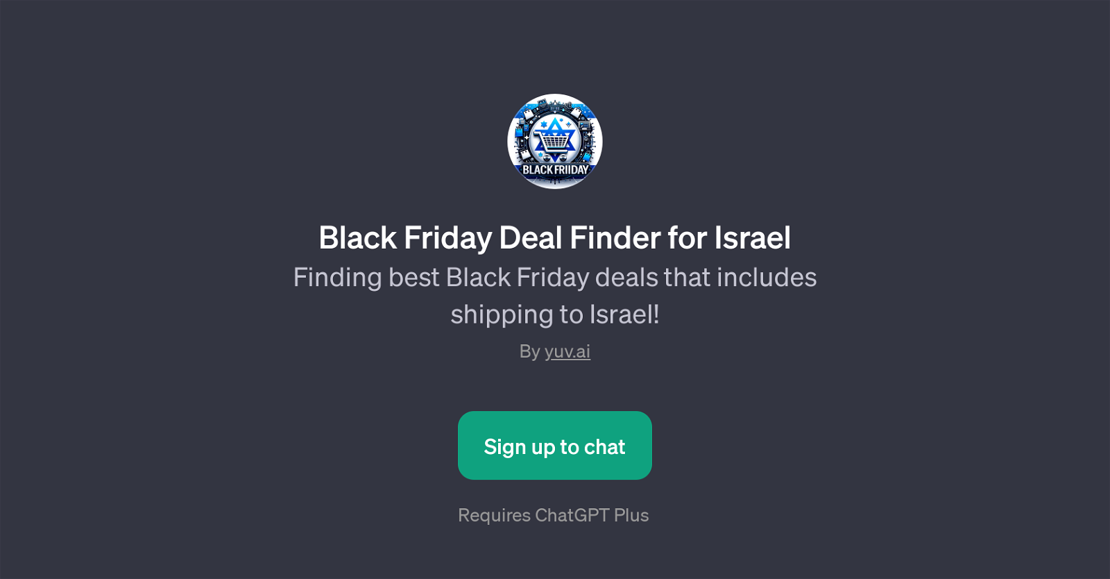 Black Friday Deal Finder for Israel website