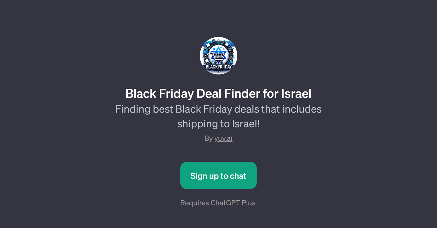 Black Friday Deal Finder for Israel website