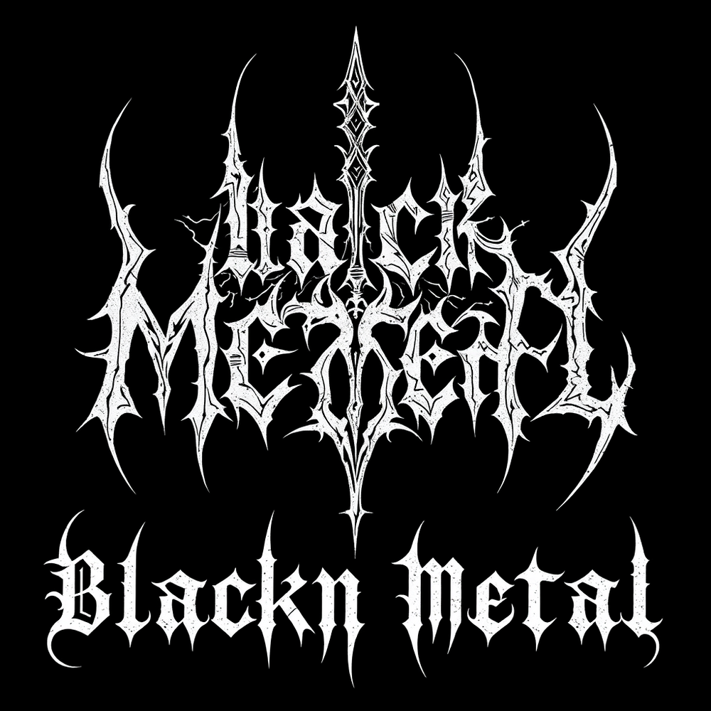 black metal logo website