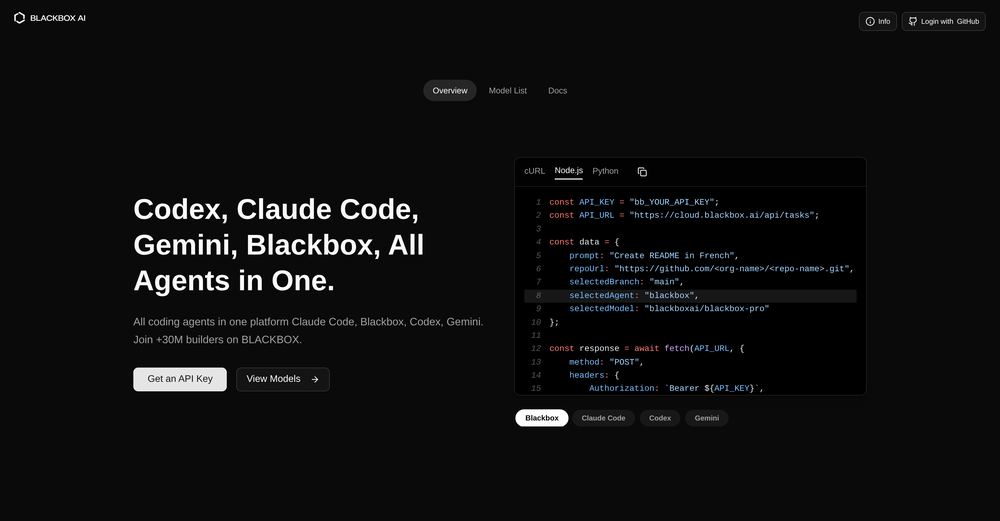 Blackbox AI website
