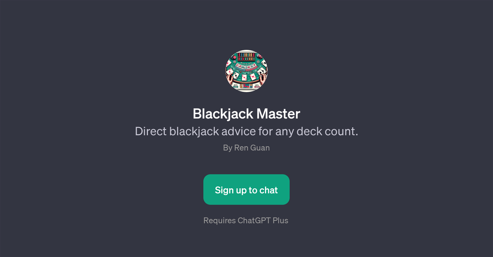 Blackjack Master website