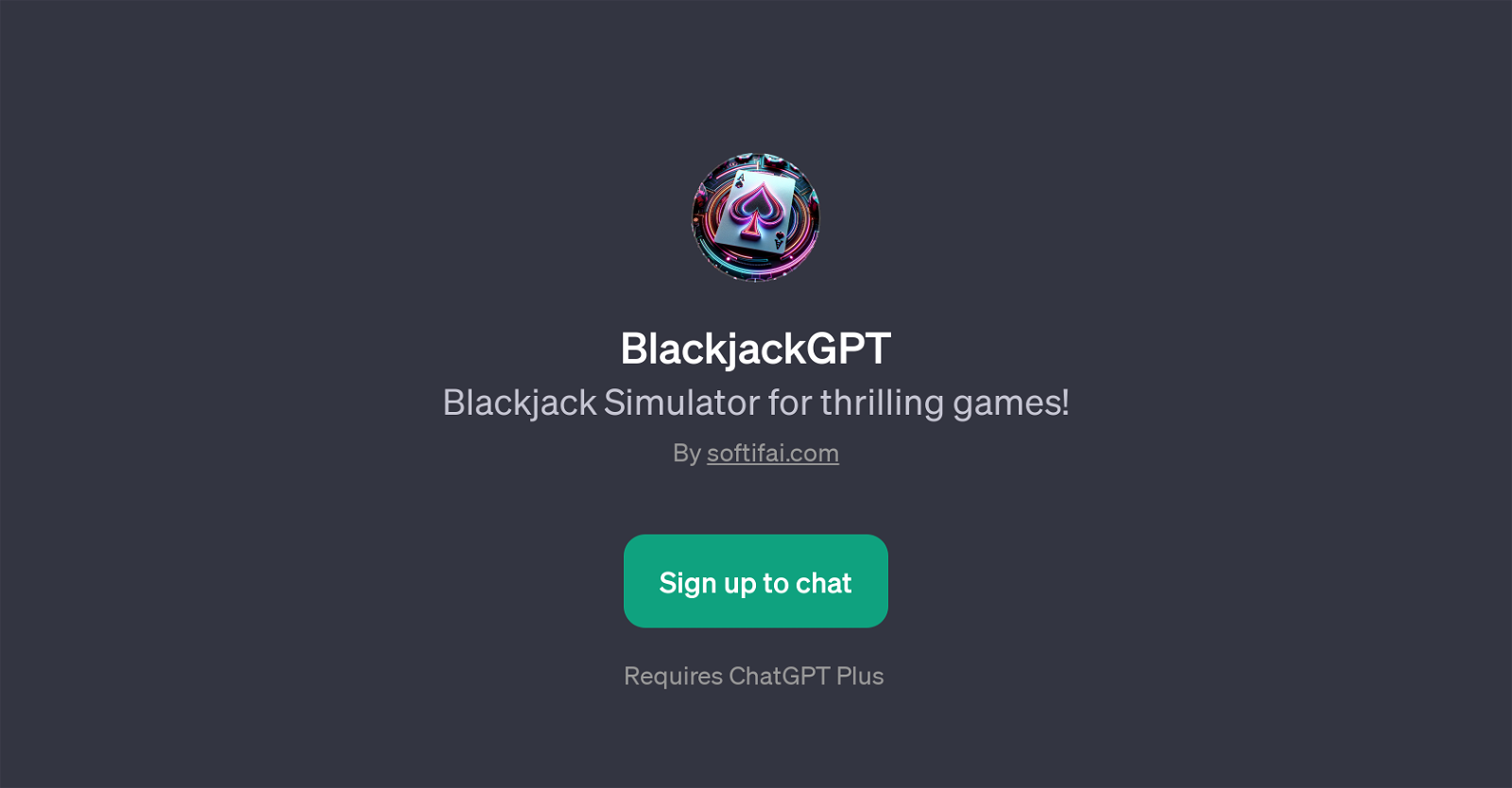 BlackjackGPT website