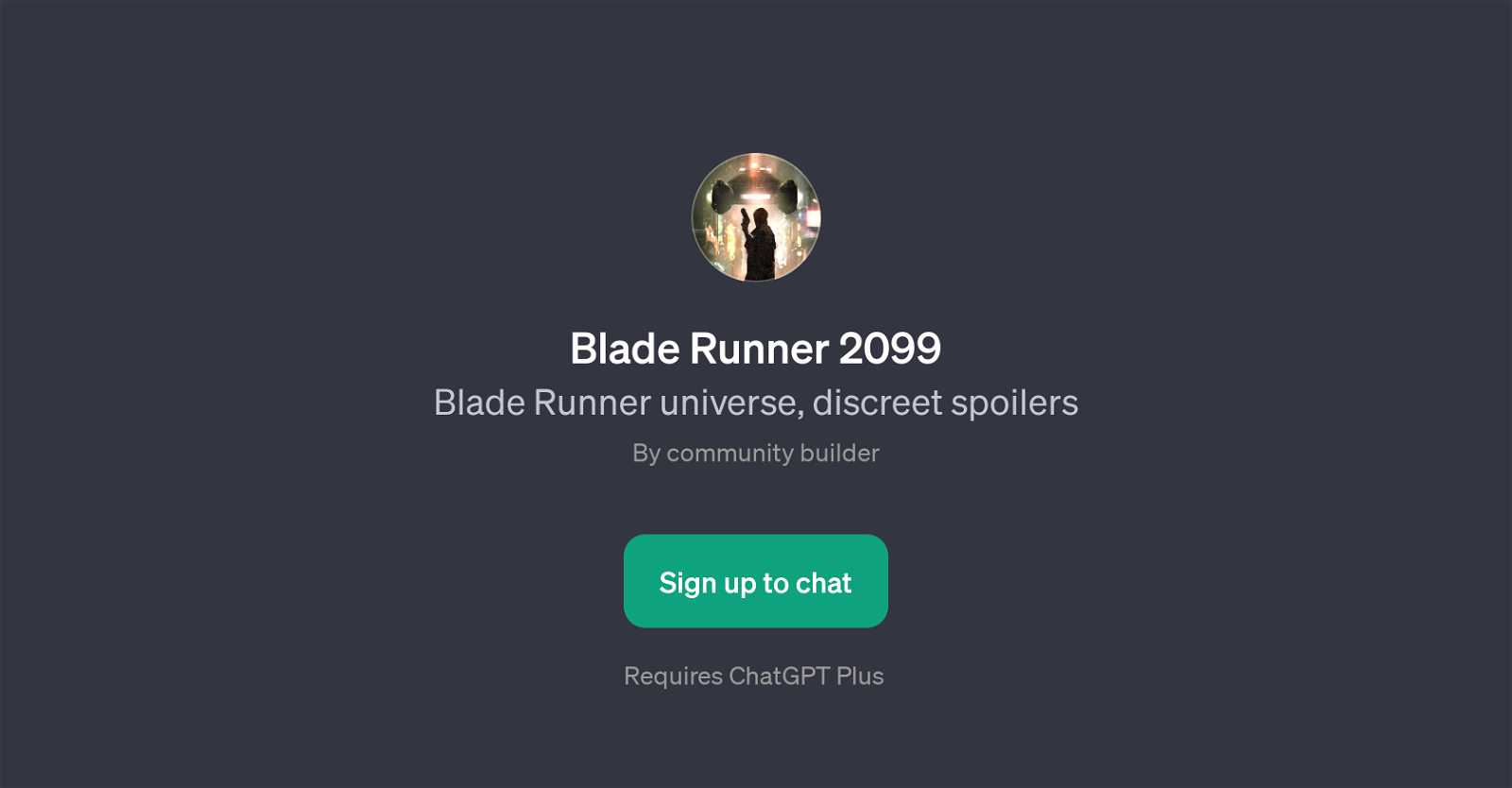 Blade Runner 2099 website