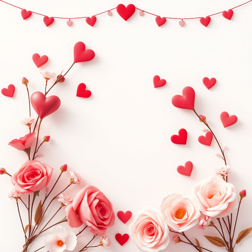 Blank valentine day greeting card website