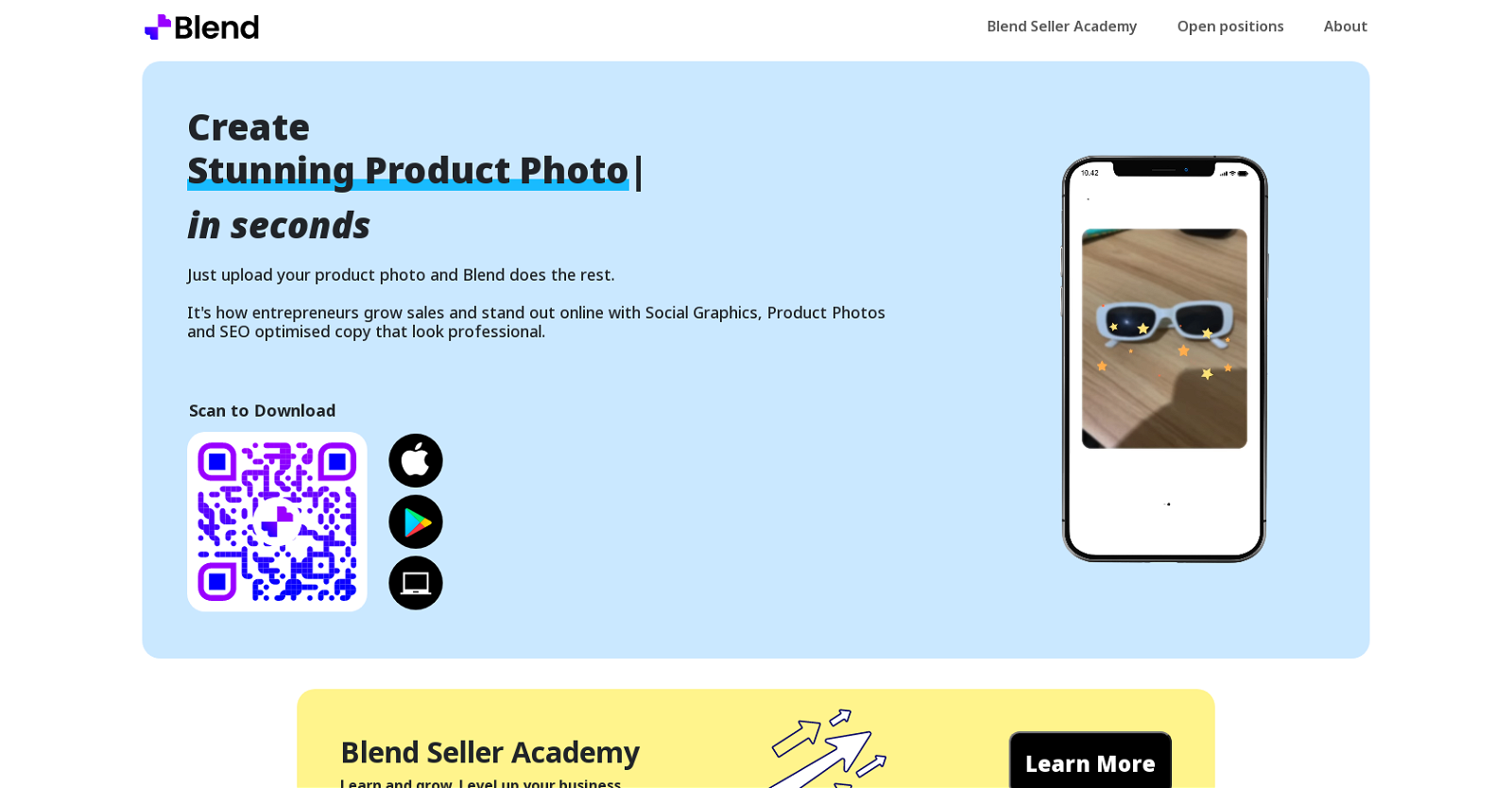 Blend website