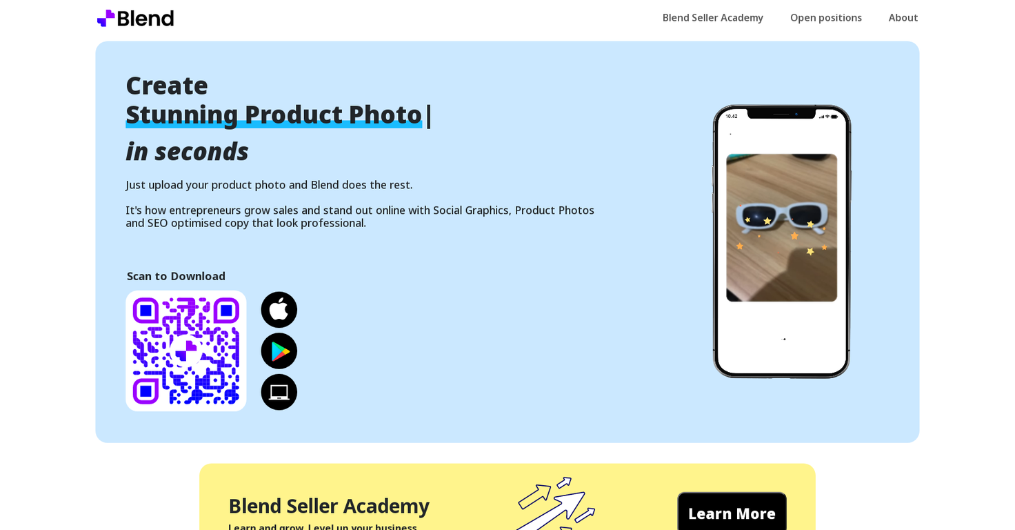 Blend website