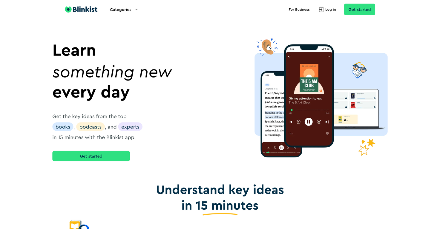Blinkist website