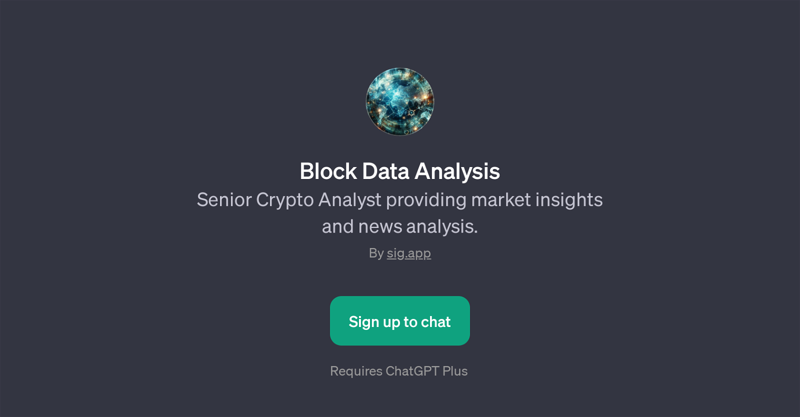 Block Data Analysis website