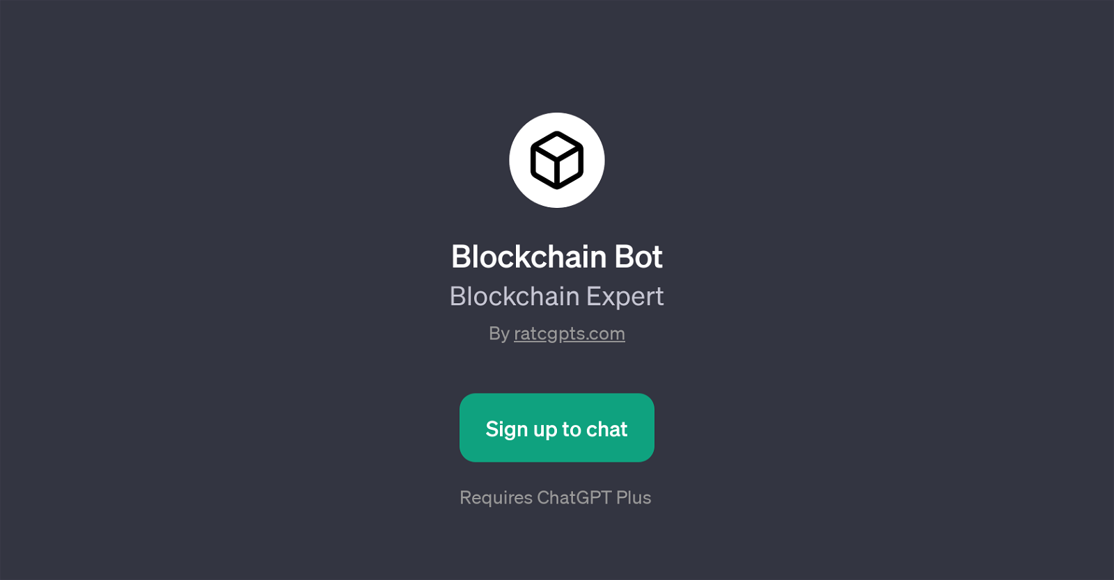 Blockchain Bot website