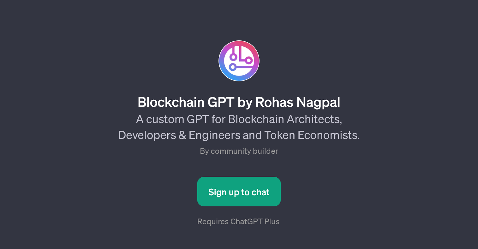 Blockchain GPT by Rohas Nagpal website
