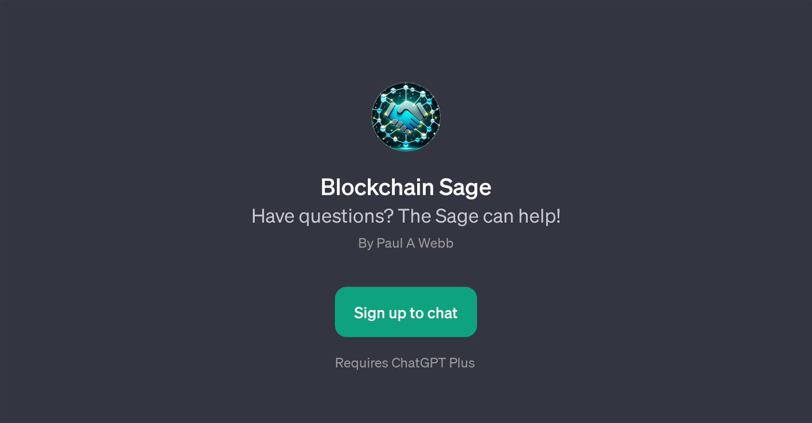 Blockchain Sage website