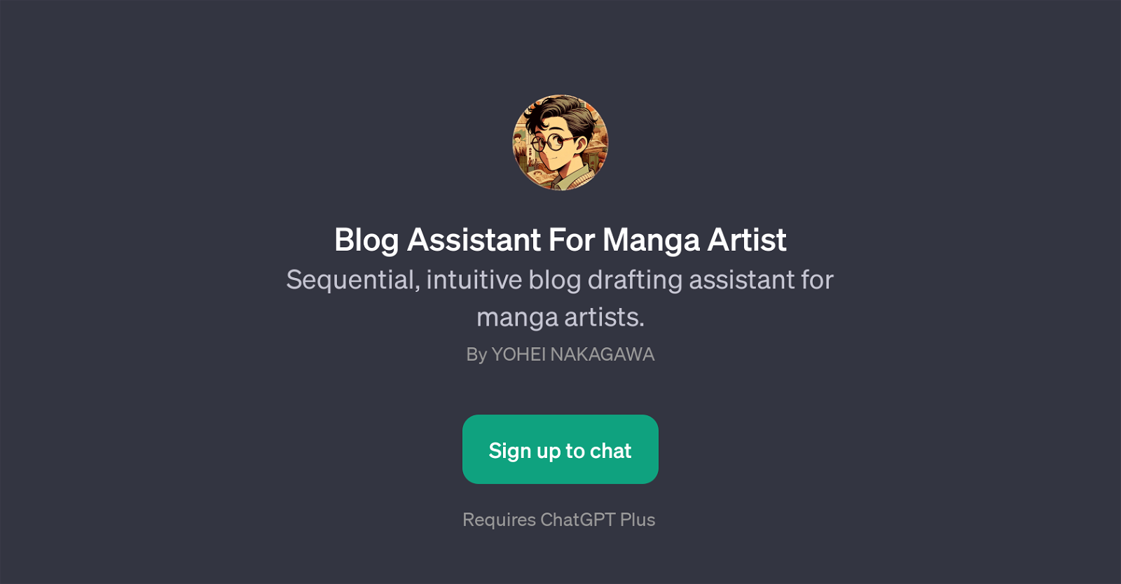 Blog Assistant For Manga Artist website
