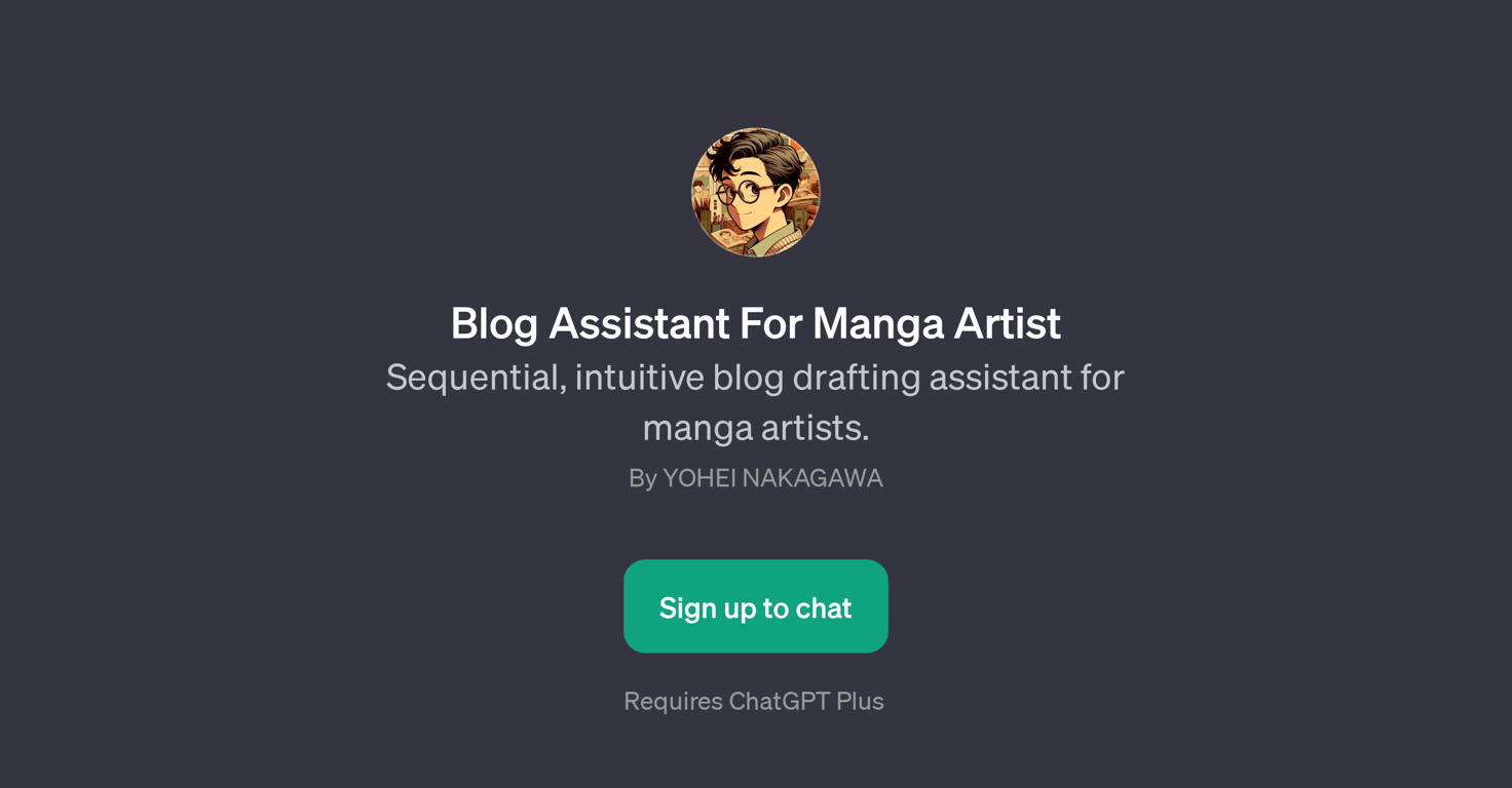 Blog Assistant For Manga Artist website