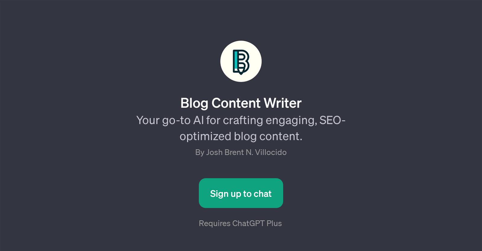Blog Content Writer website