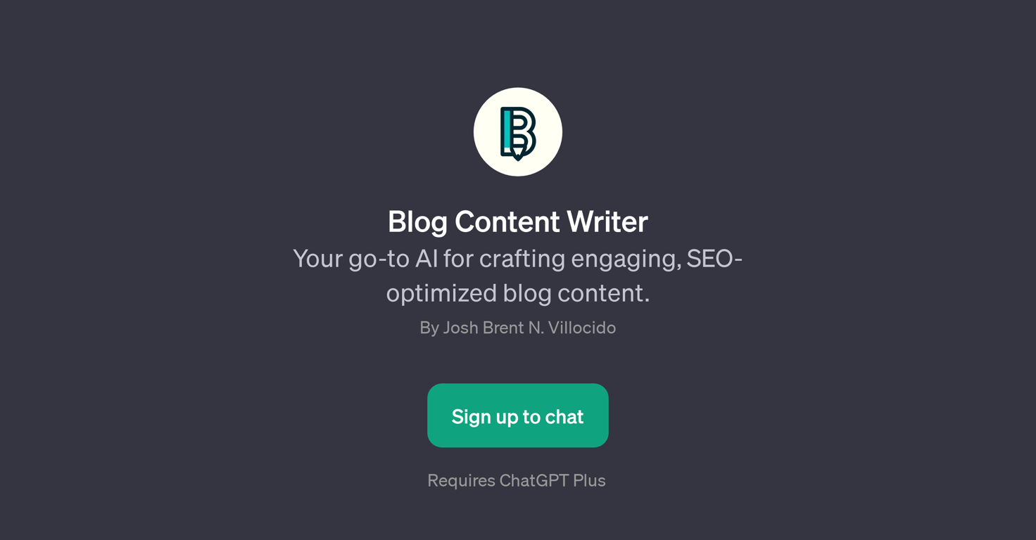 Blog Content Writer website