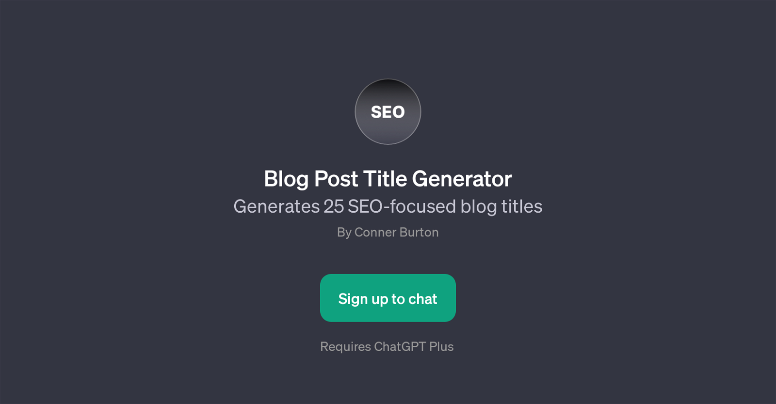 Blog Post Title Generator website