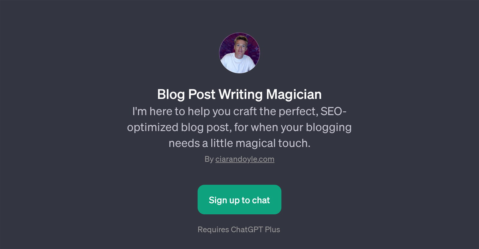 Blog Post Writing Magician website