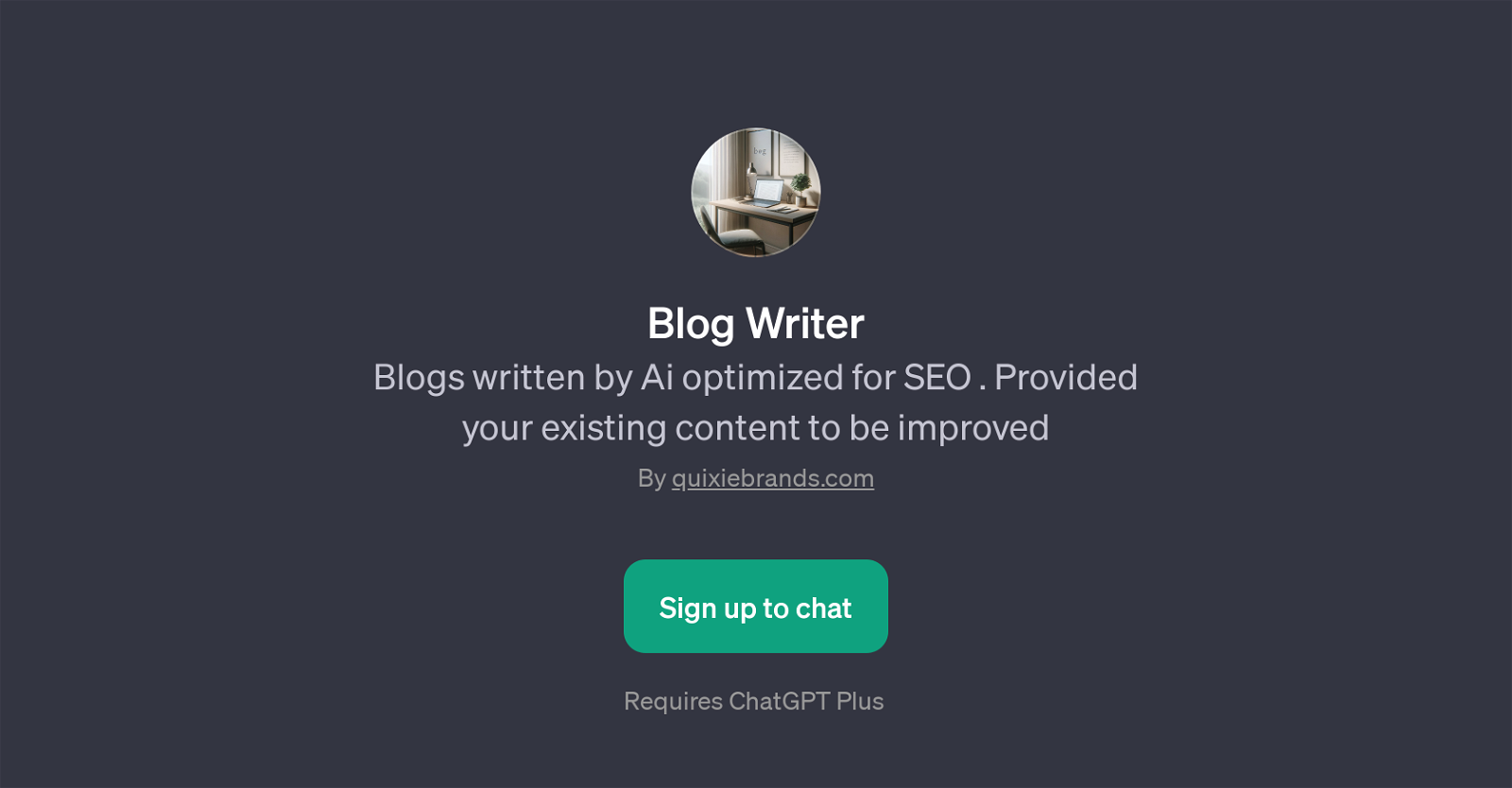 Blog Writer website