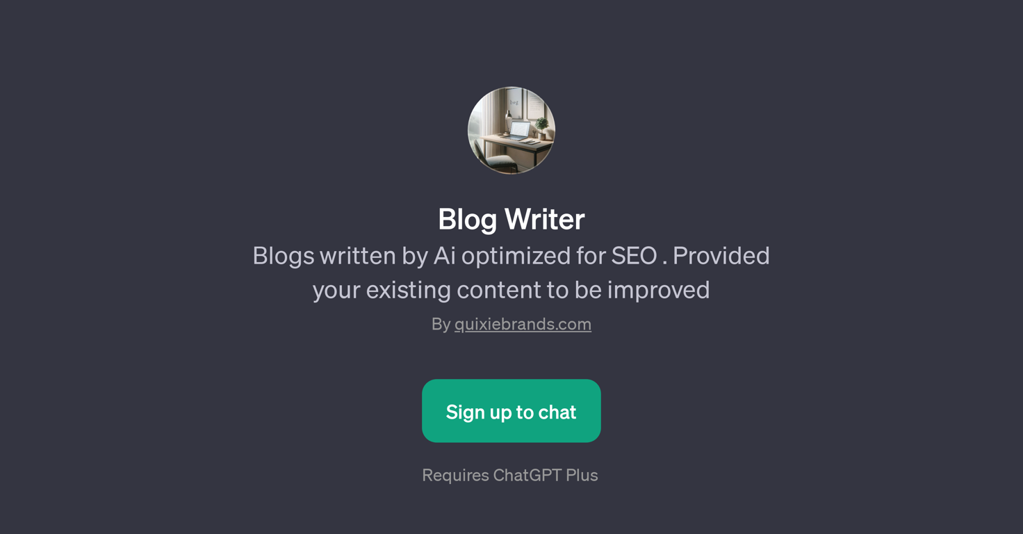 Blog Writer website