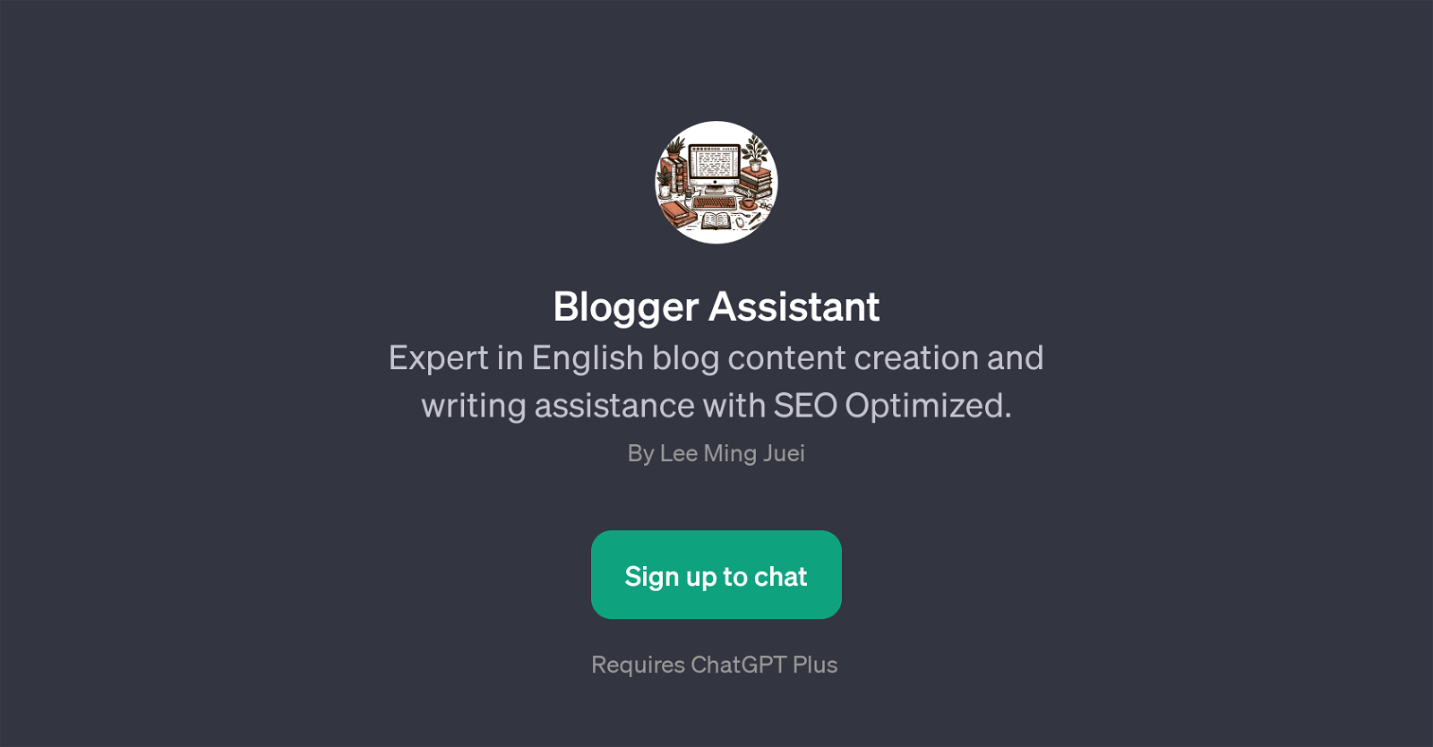 Blogger Assistant website