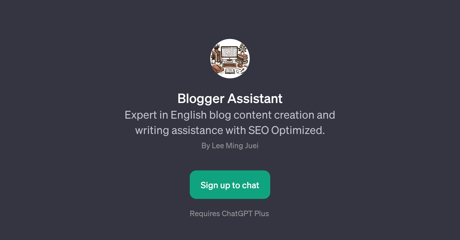 Blogger Assistant website
