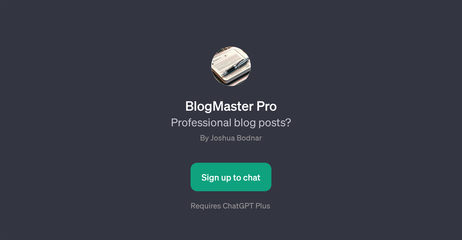 BlogMaster Pro website