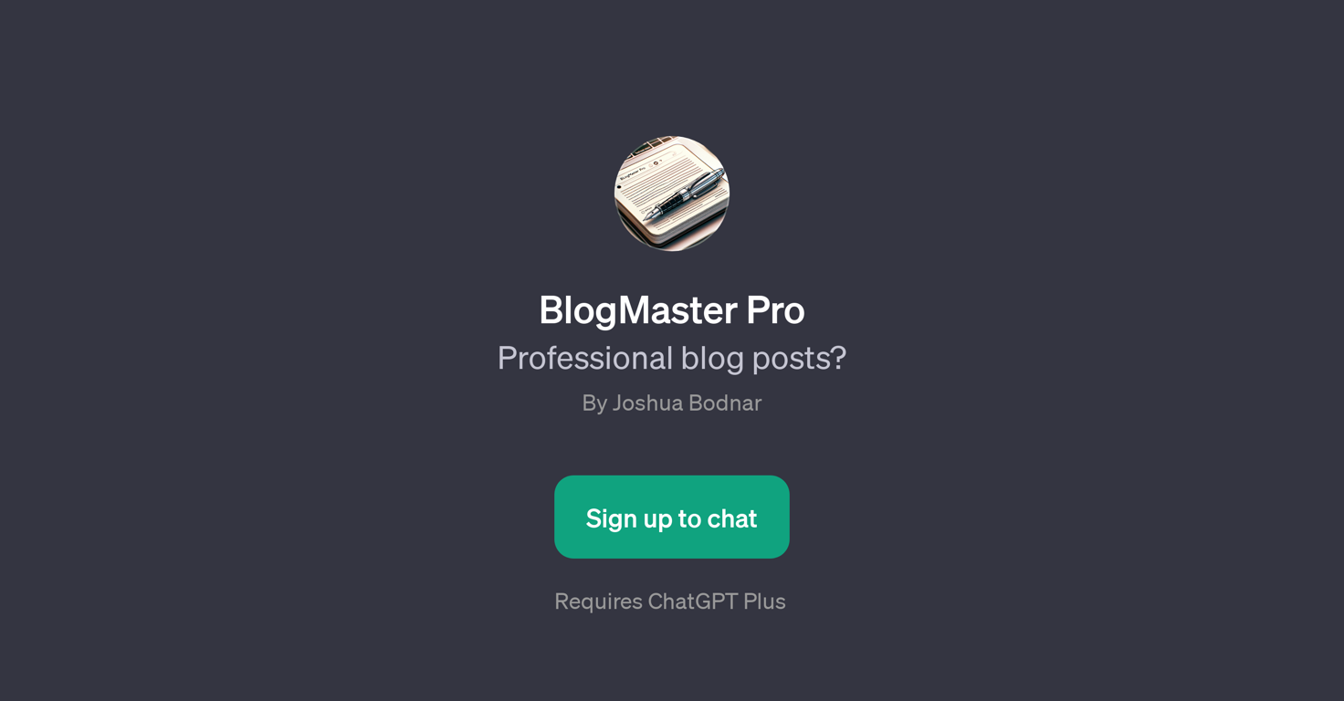 BlogMaster Pro website