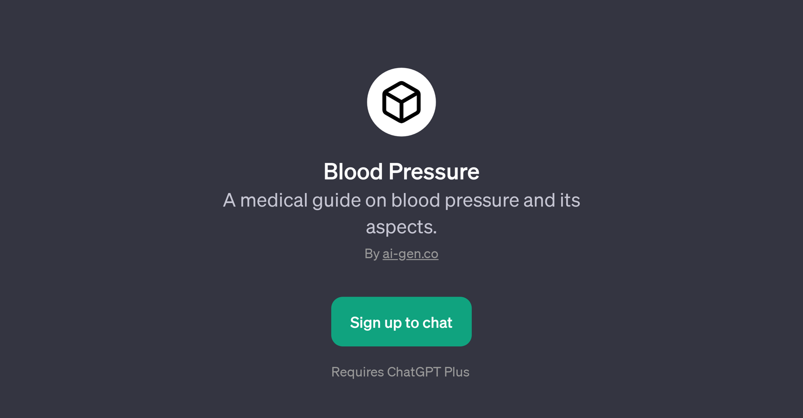 Blood Pressure website