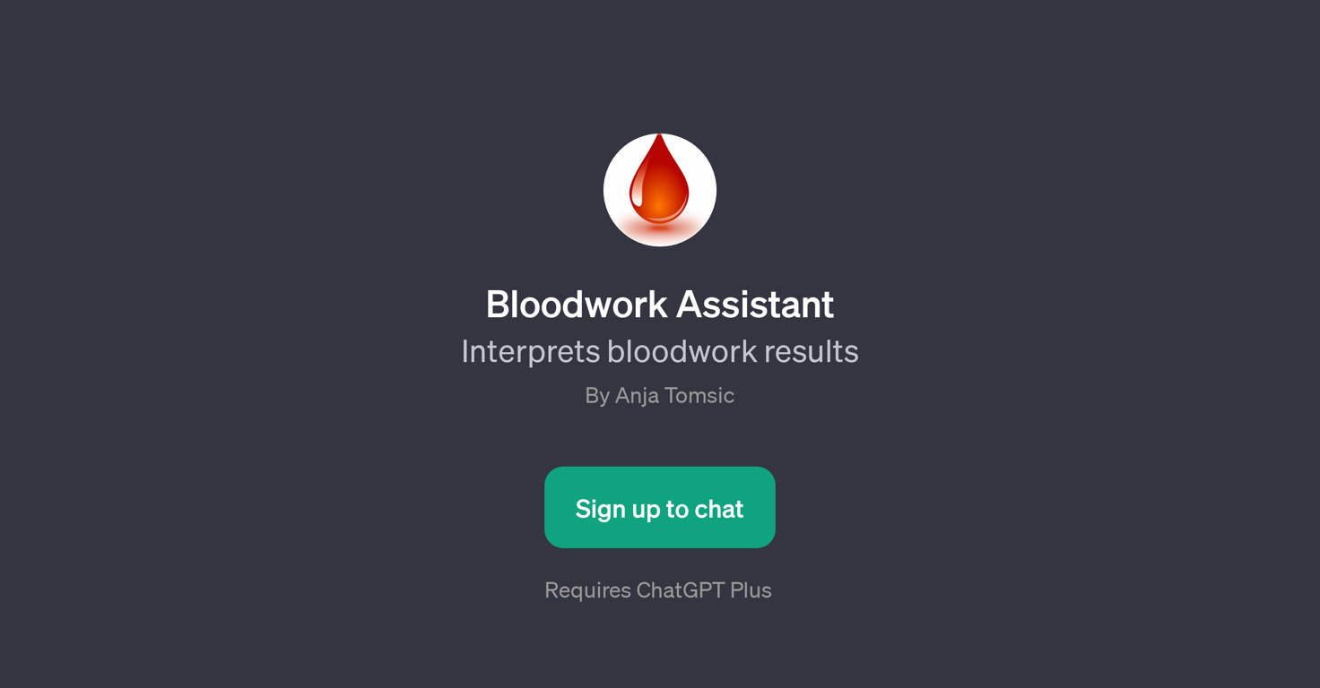 Bloodwork Assistant website