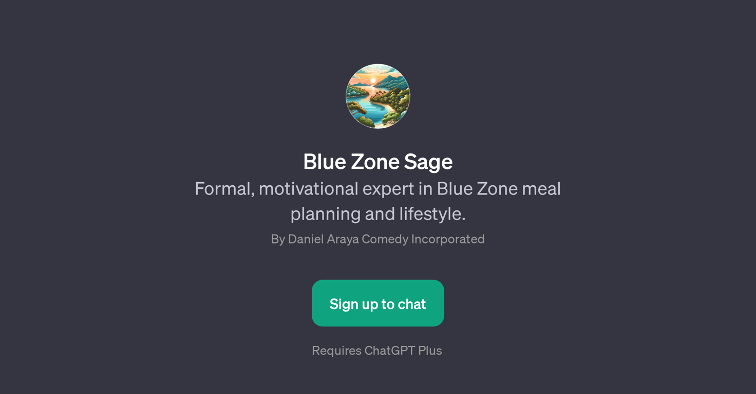 Blue Zone Sage website